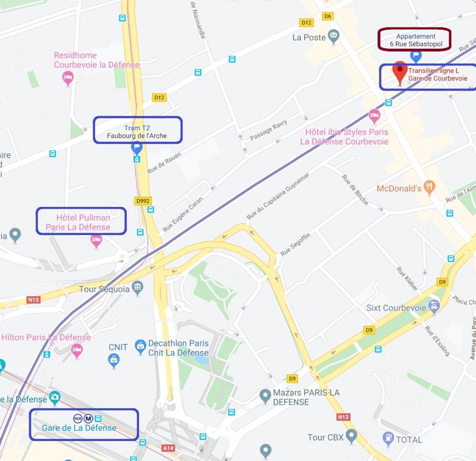 Cozy Room In Paris Ladefense Курбьовоа Екстериор снимка